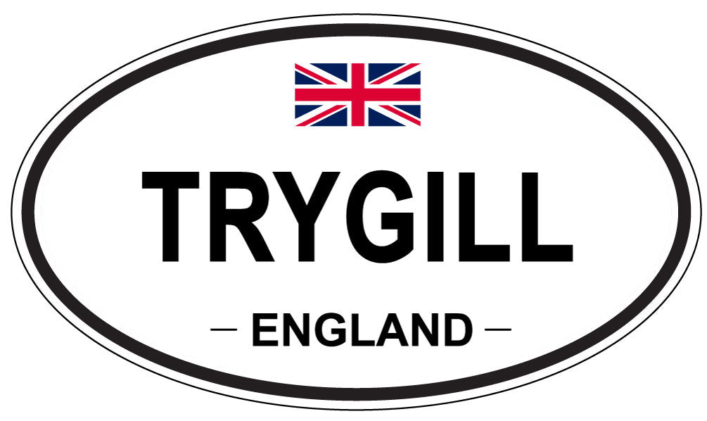 TRYGILL, England - Oval Magnet