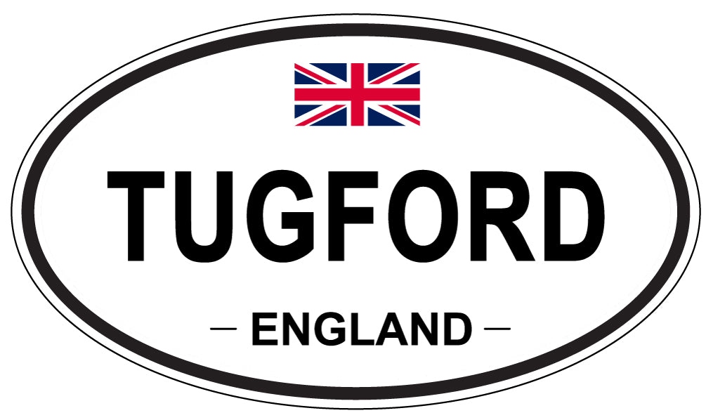 TUGFORD, England - Oval Magnet