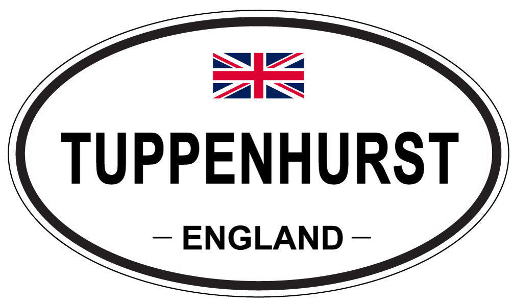 TUPPENHURST, England - Oval Magnet