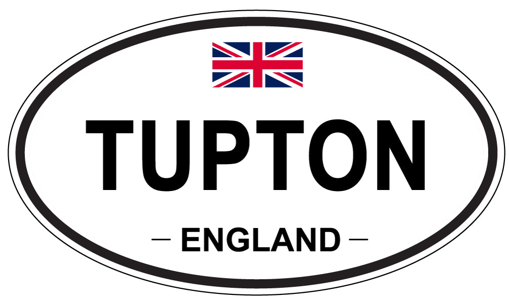 TUPTON, England - Oval Magnet