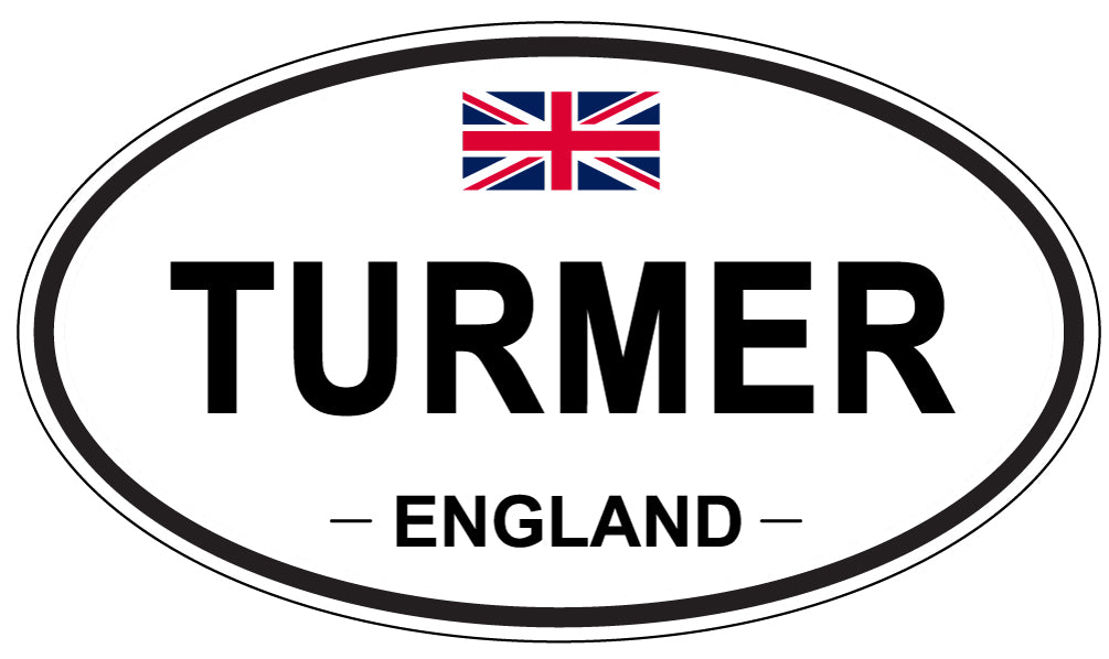 TURMER, England - Oval Magnet