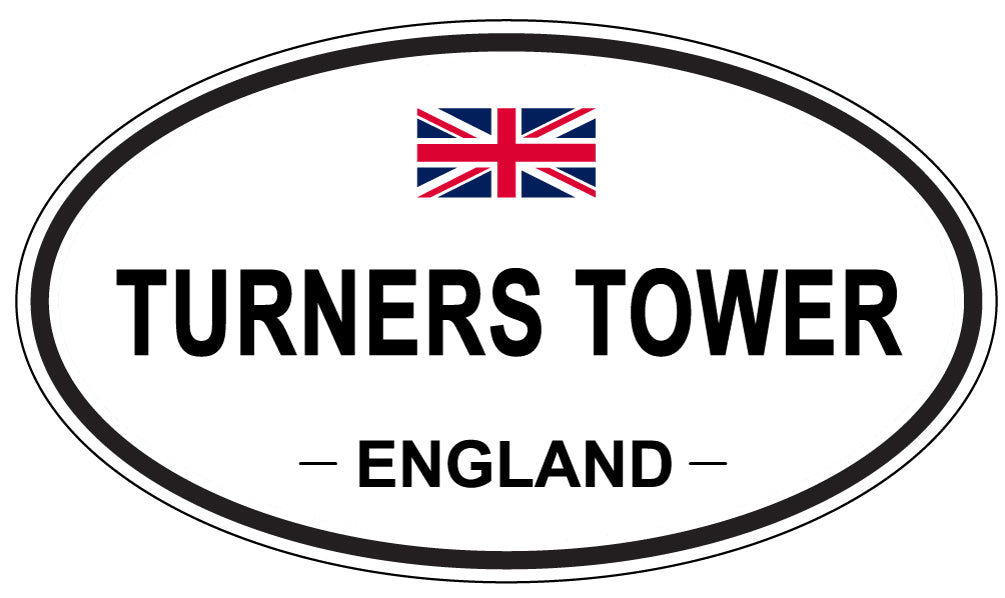 TURNERS TOWER, England - Oval Magnet