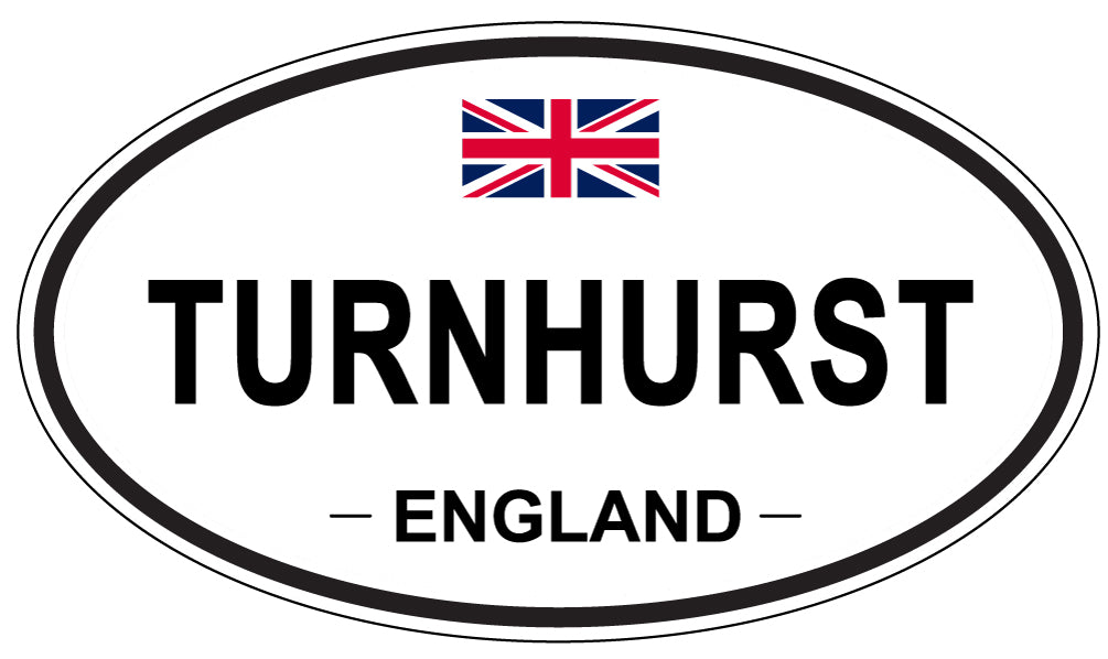 TURNHURST, England - Oval Magnet