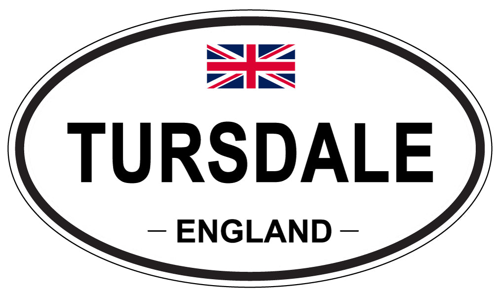 TURSDALE, England - Oval Magnet