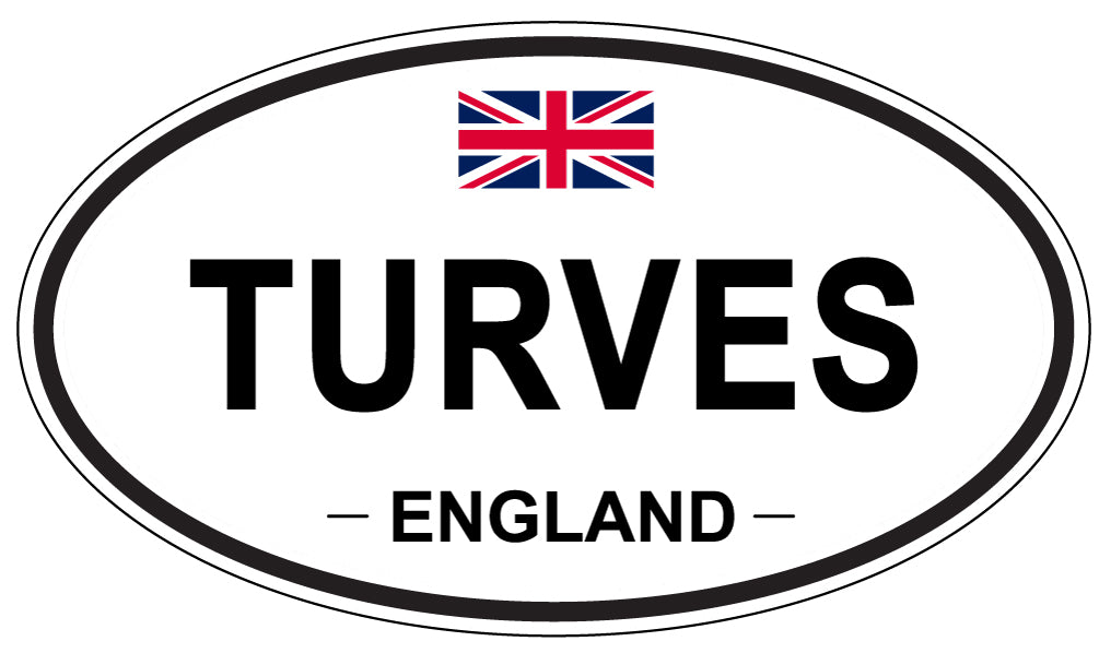 TURVES, England - Oval Magnet