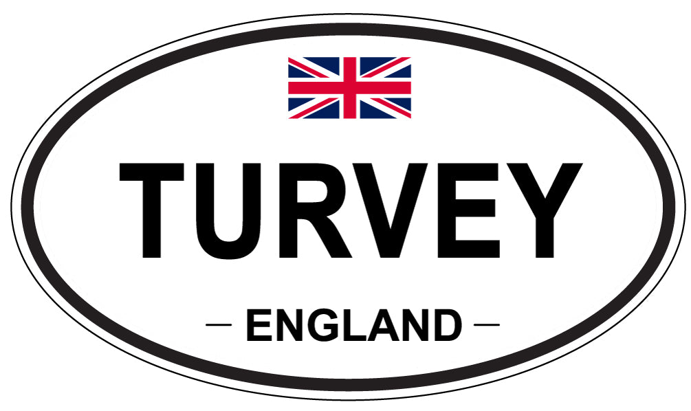 TURVEY, England - Oval Magnet