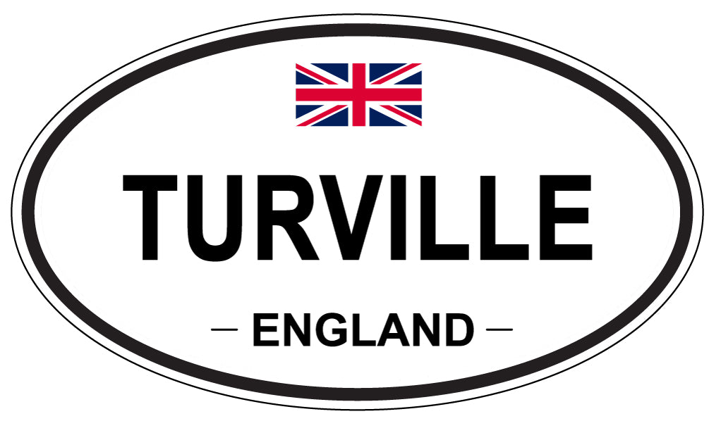 TURVILLE, England - Oval Magnet