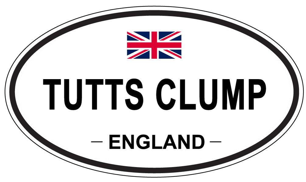 TUTTS CLUMP, England - Oval Magnet