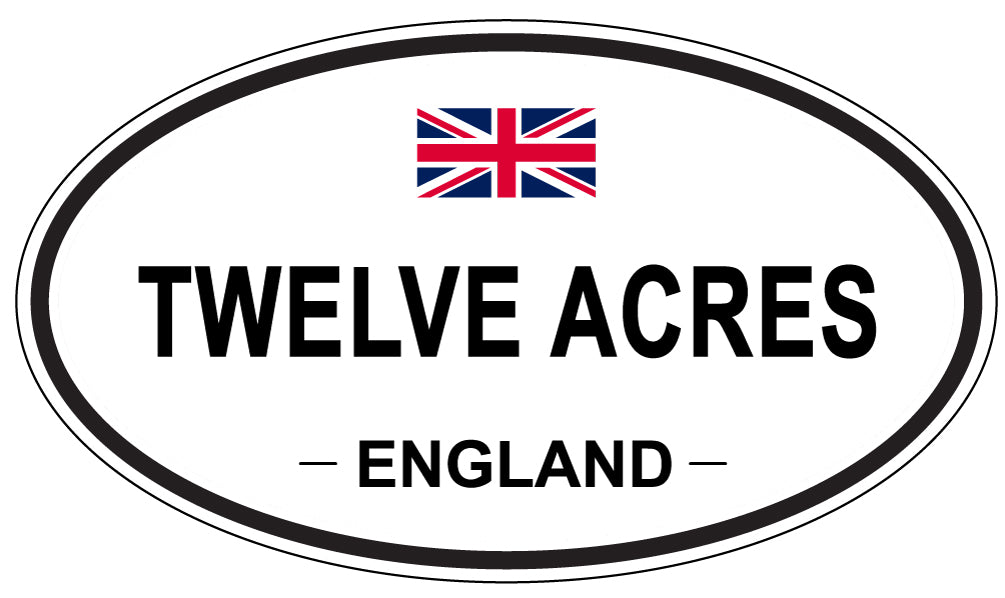 TWELVE ACRES, England - Oval Magnet
