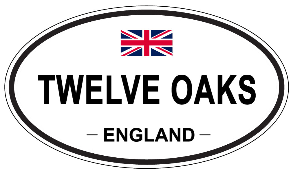 TWELVE OAKS, England - Oval Magnet