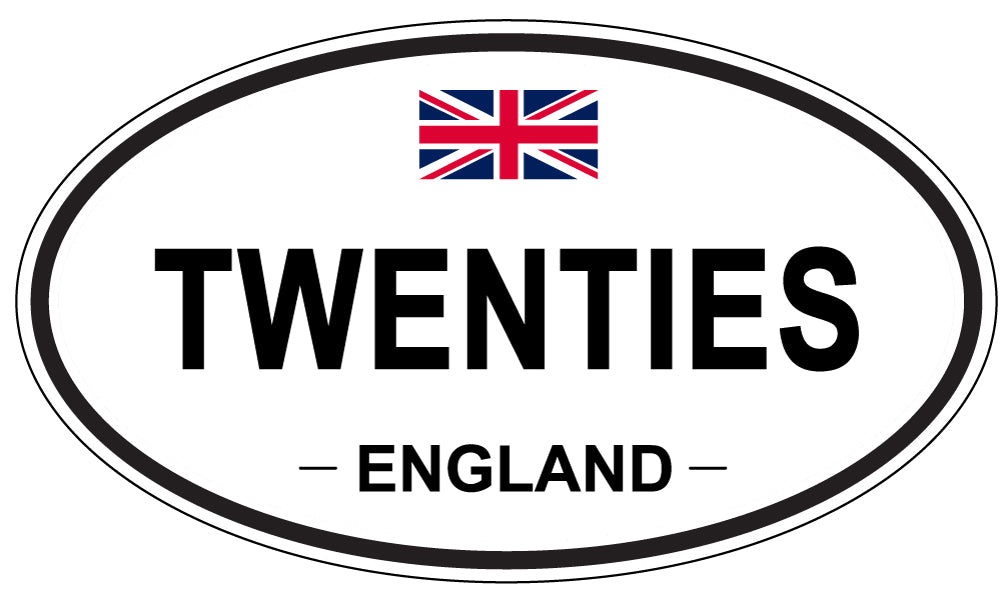 TWENTIES, England - Oval Magnet