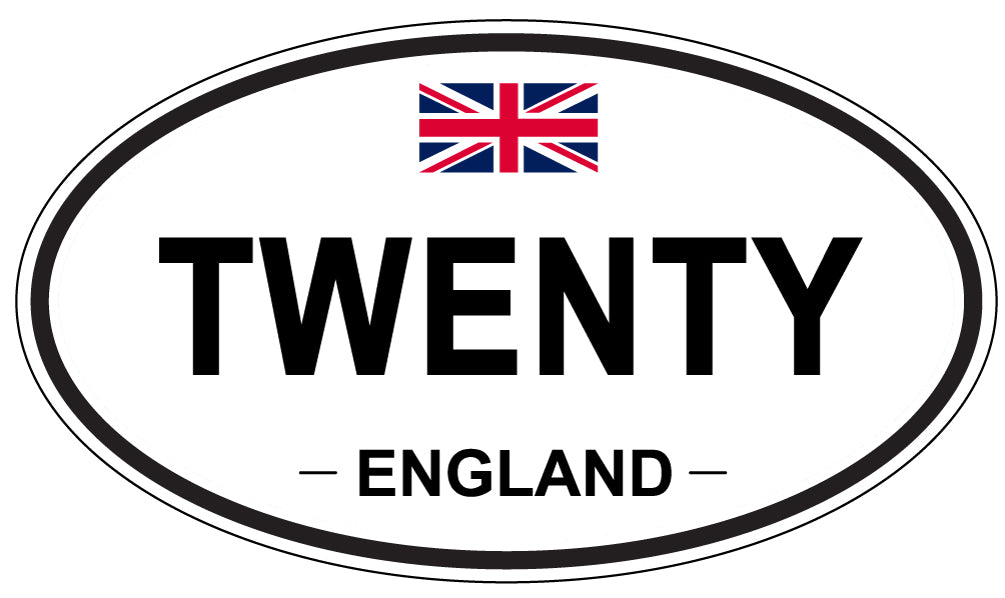 TWENTY, England - Oval Magnet