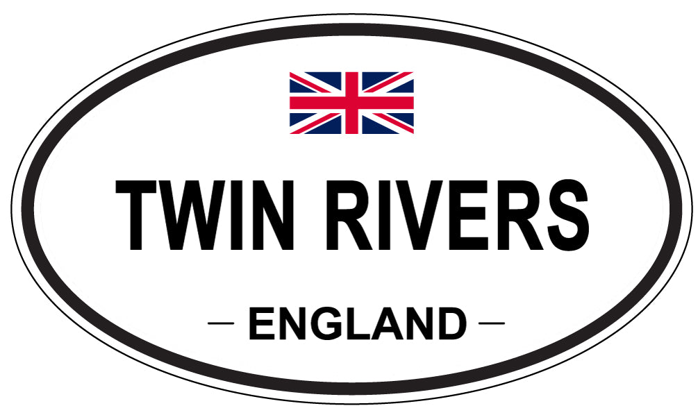 TWIN RIVERS, England - Oval Magnet