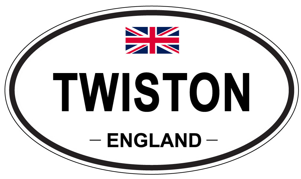 TWISTON, England - Oval Magnet