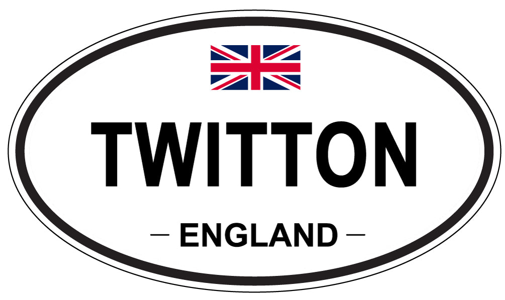 TWITTON, England - Oval Magnet