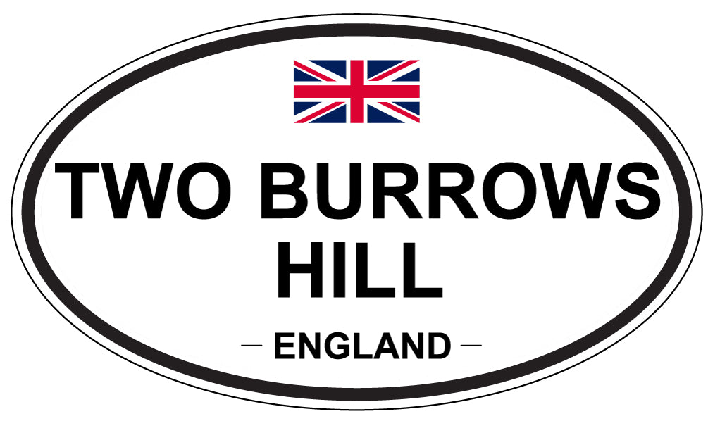 TWO BURROWS HILL, England - Oval Magnet