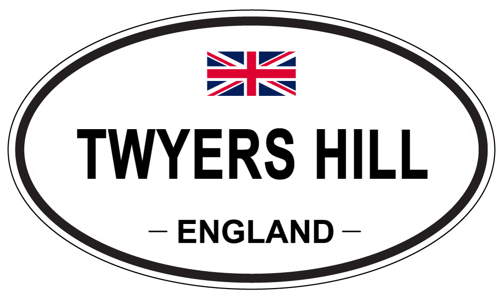 TWYERS HILL, England - Oval Magnet
