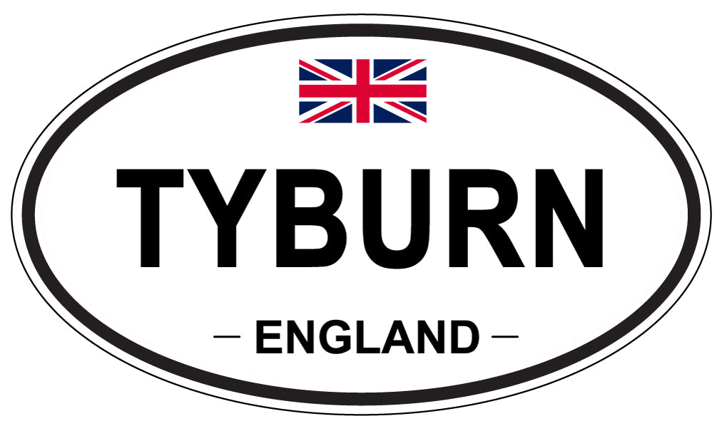 TYBURN, England - Oval Magnet