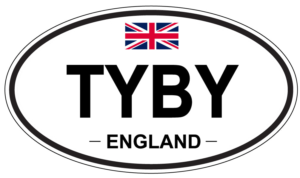 TYBY, England - Oval Magnet