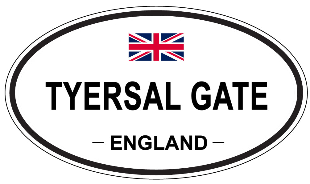 TYERSAL GATE, England - Oval Magnet