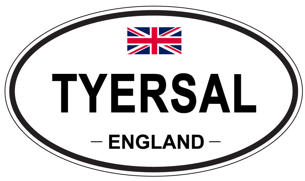 TYERSAL, England - Oval Magnet