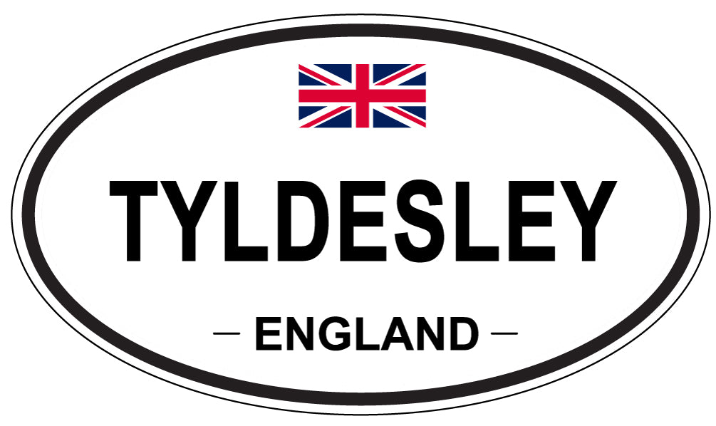 TYLDESLEY, England - Oval Magnet