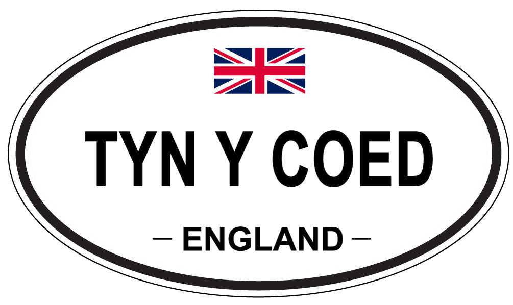 TYN Y COED, England - Oval Magnet