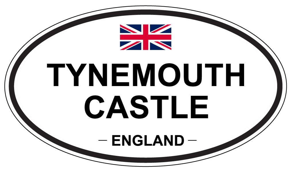 TYNEMOUTH CASTLE, England - Oval Magnet