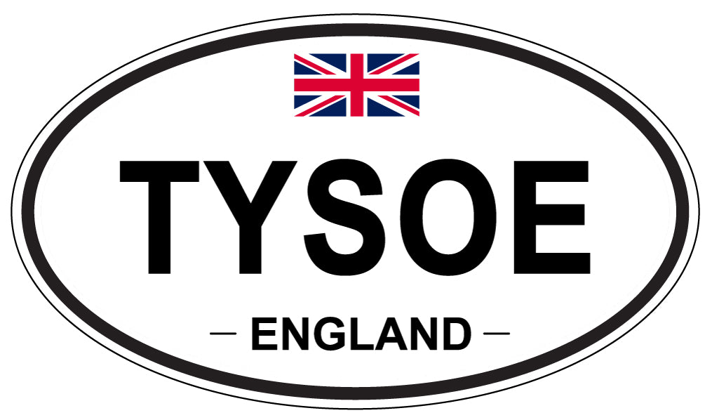TYSOE, England - Oval Magnet