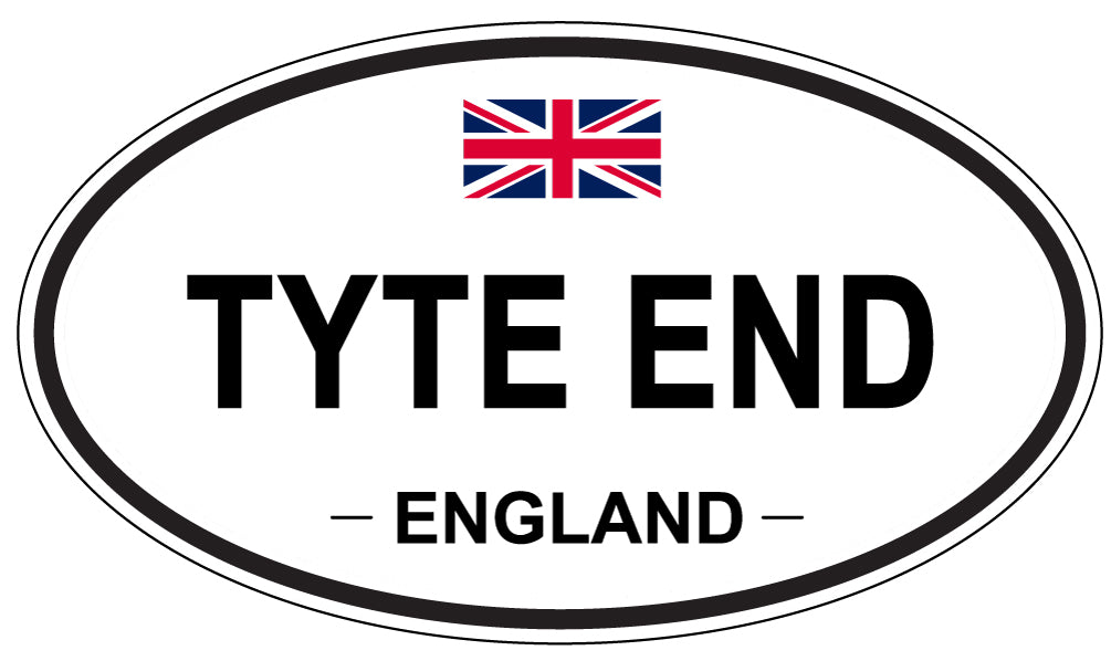 TYTE END, England - Oval Magnet