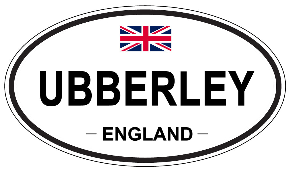 UBBERLEY, England - Oval Magnet