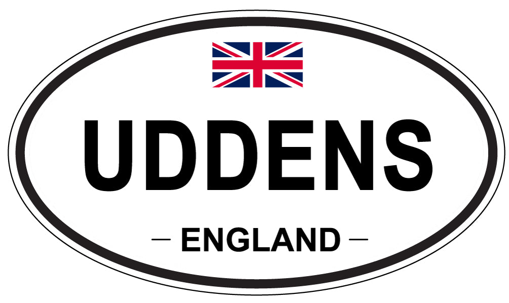 UDDENS, England - Oval Magnet