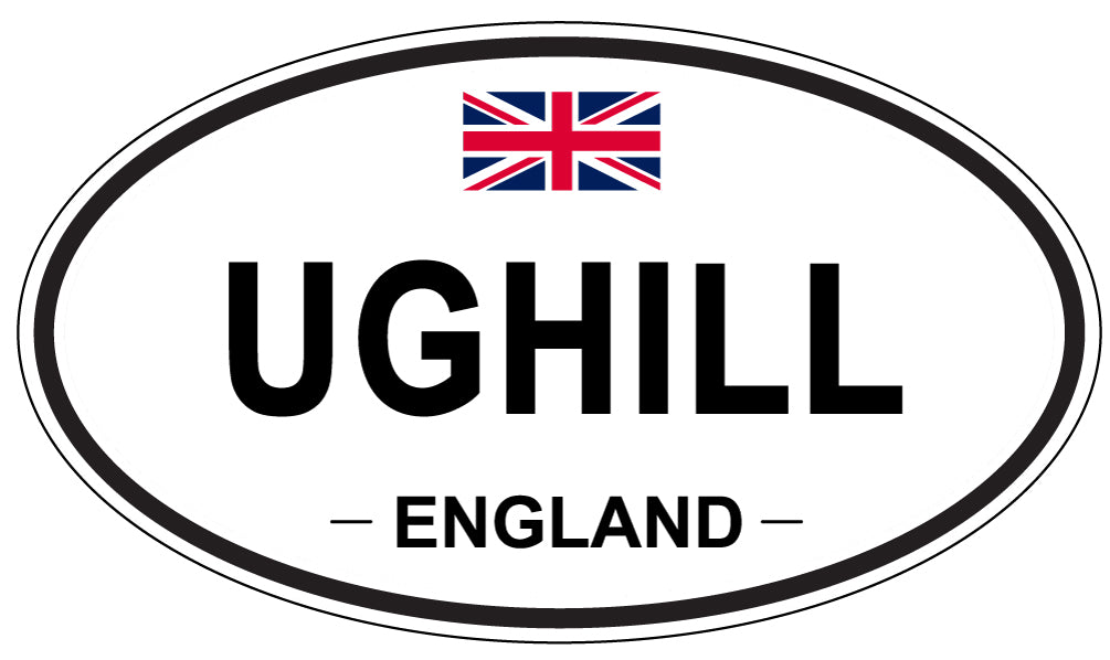 UGHILL, England - Oval Magnet