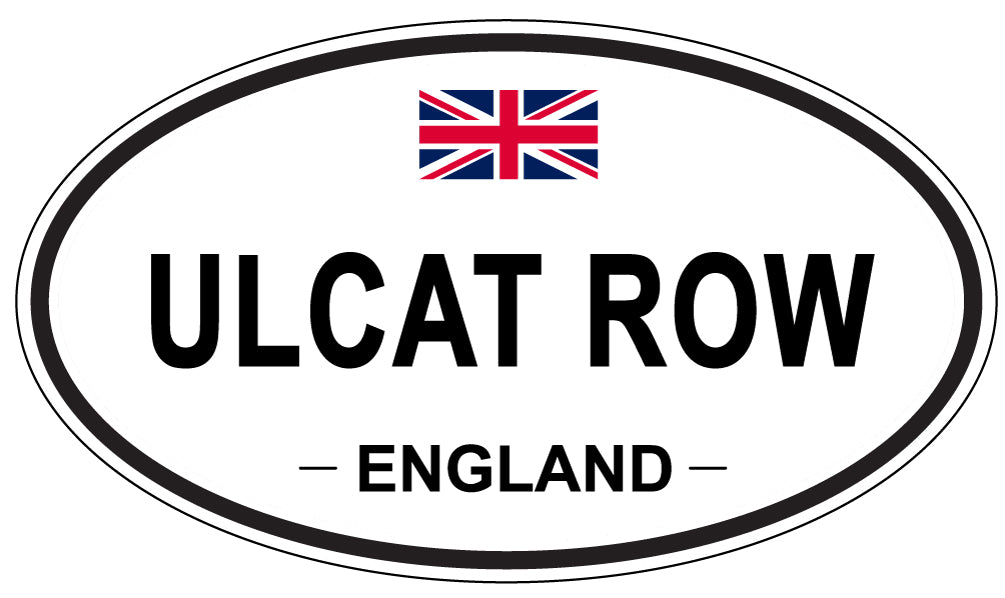 ULCAT ROW, England - Oval Magnet