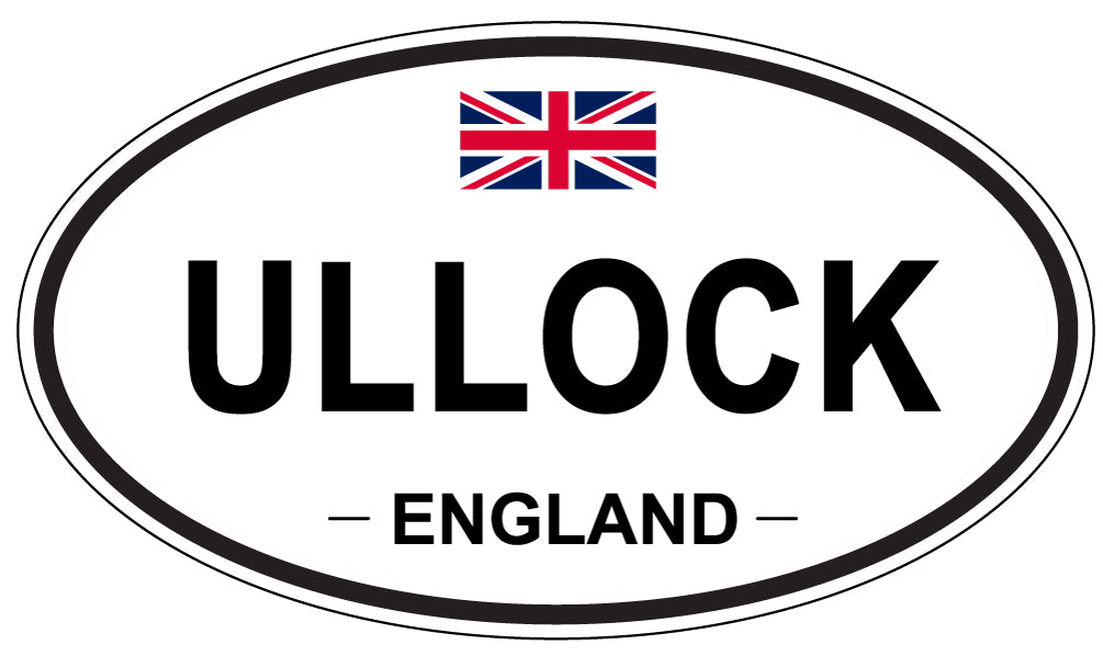 ULLOCK, England - Oval Magnet