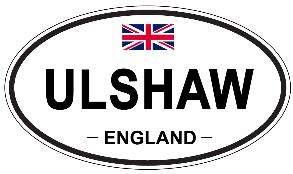 ULSHAW, England - Oval Magnet