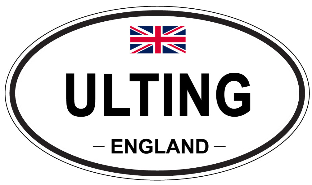 ULTING, England - Oval Magnet