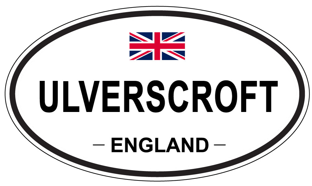 ULVERSCROFT, England - Oval Magnet