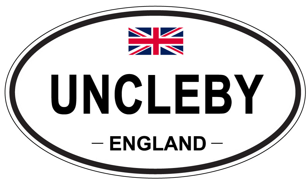 UNCLEBY, England - Oval Magnet