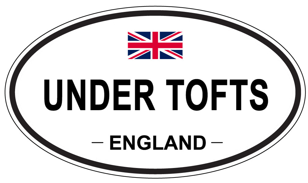 UNDER TOFTS, England - Oval Magnet