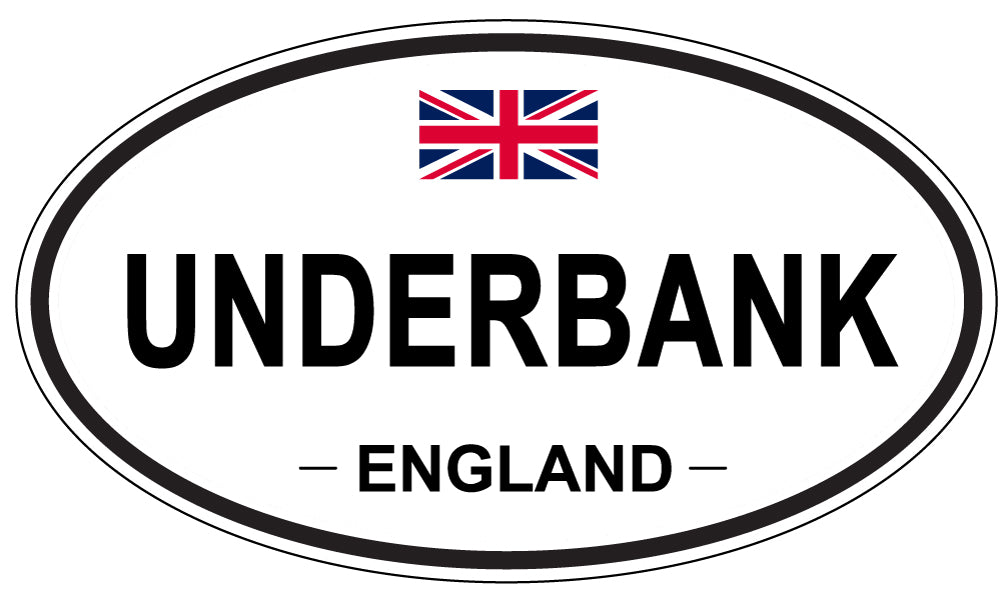 UNDERBANK, England - Oval Magnet