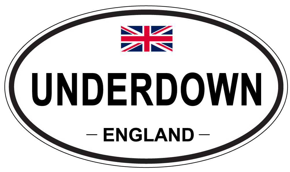 UNDERDOWN, England - Oval Magnet