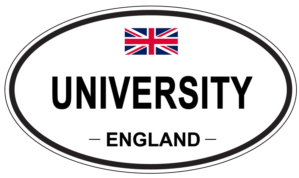 UNIVERSITY, England - Oval Magnet