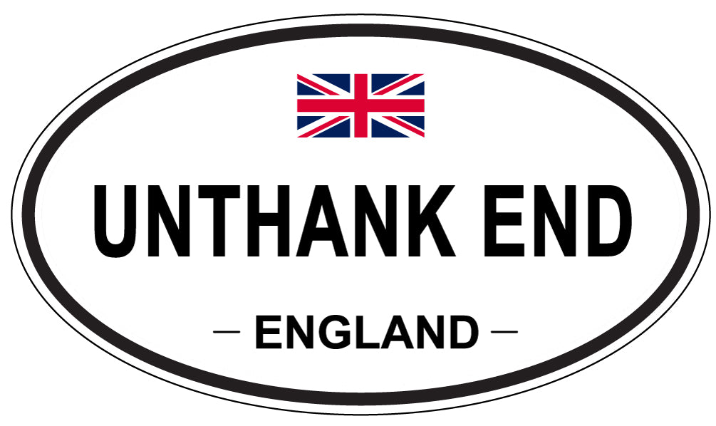 UNTHANK END, England - Oval Magnet