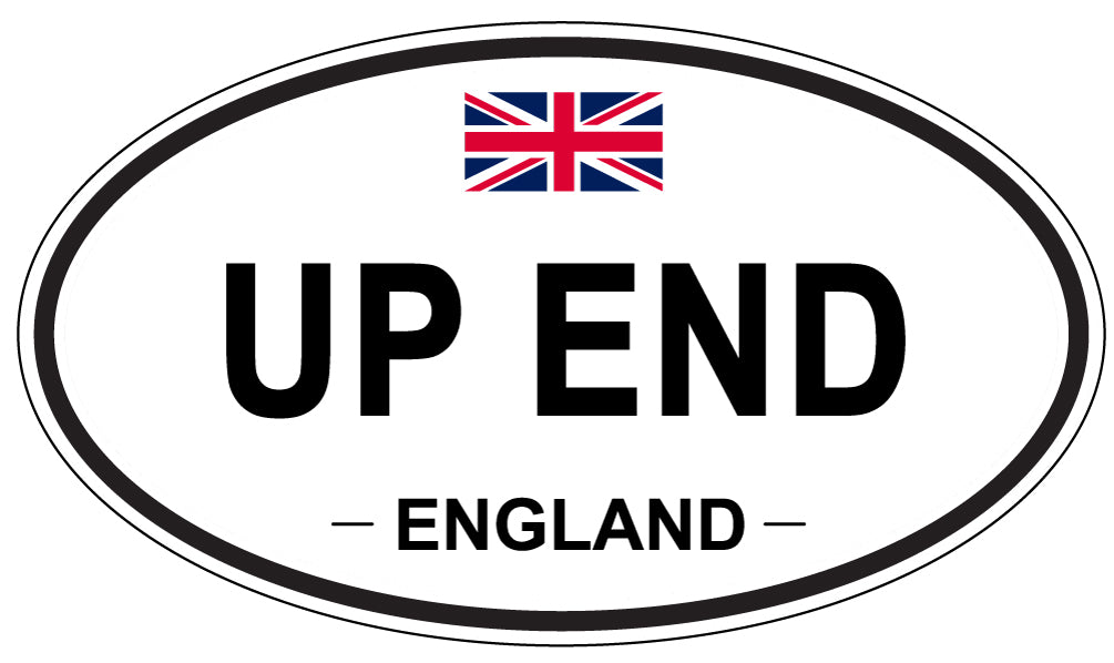 UP END, England - Oval Magnet