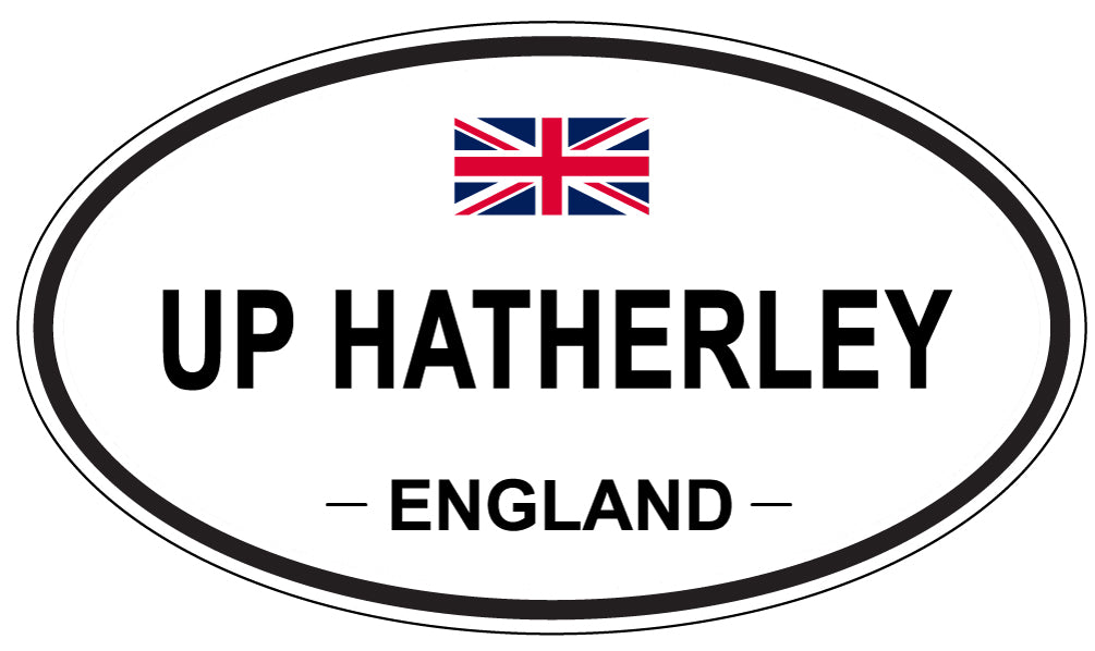 UP HATHERLEY, England - Oval Magnet