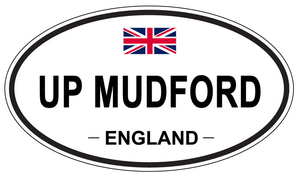 UP MUDFORD, England - Oval Magnet