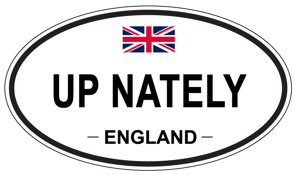 UP NATELY, England - Oval Magnet