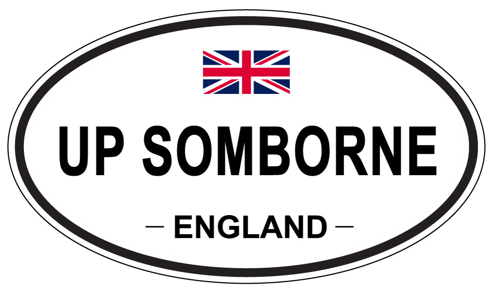 UP SOMBORNE, England - Oval Magnet