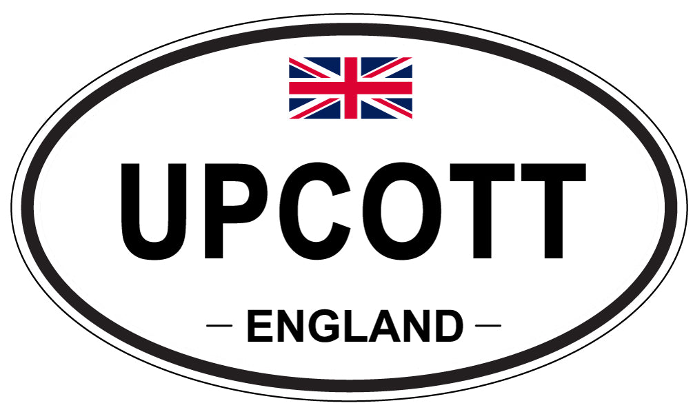 UPCOTT, England - Oval Magnet